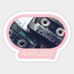 analog shirt Sticker